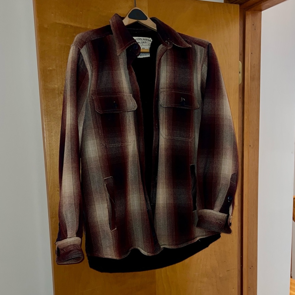 Canyon River Blues Men's Red and Black Plaid Shirt Jacket